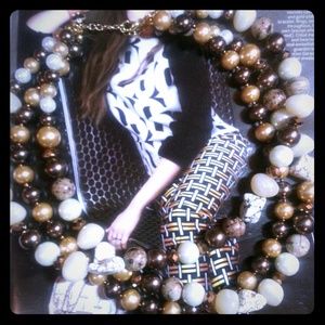 COPY - Three strand bead necklace.